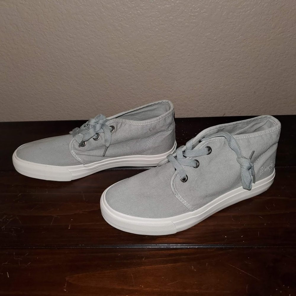 NEW ~ Blowfish Malibu Steel Grey Sneakers Size 8.5
